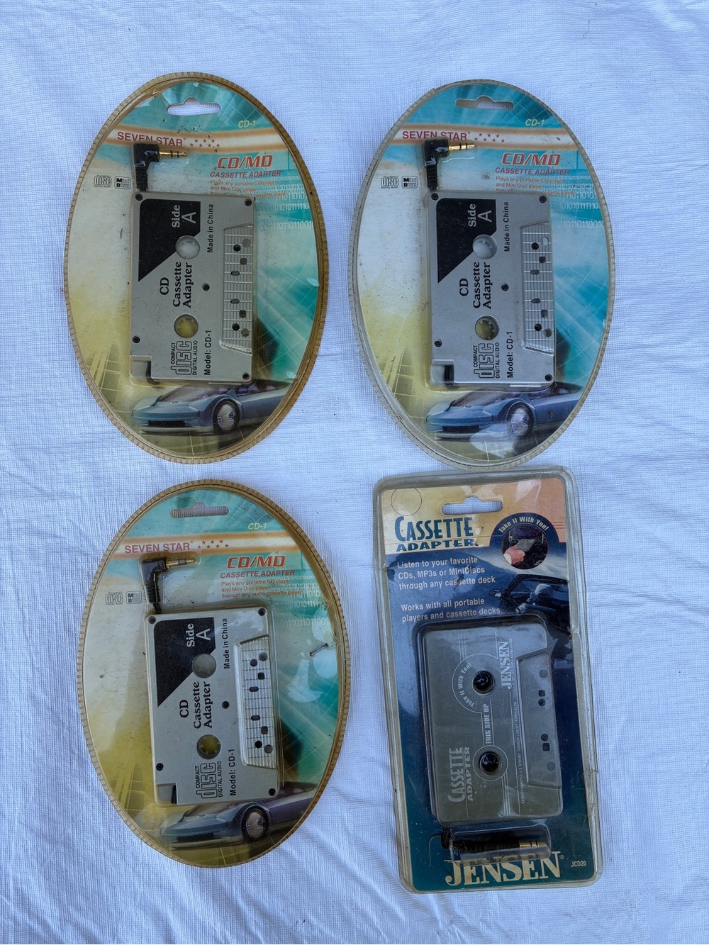 Jensen Cassette Deck Player Adapter Tape NEW for CD MP3 & Seven Star Vintage